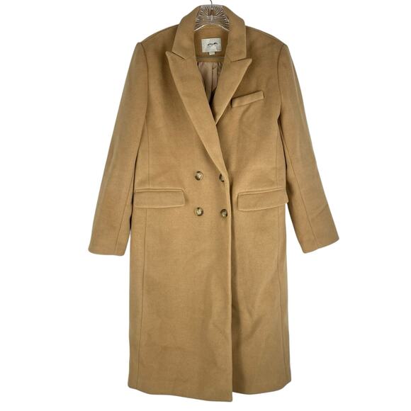 Ann Taylor LOFT Doubleface Double Breasted Coat Camel Size SP - Picture 3 of 9